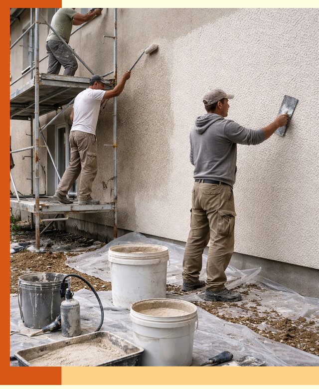 Утепление фасада жидкой пробкой в Североморске