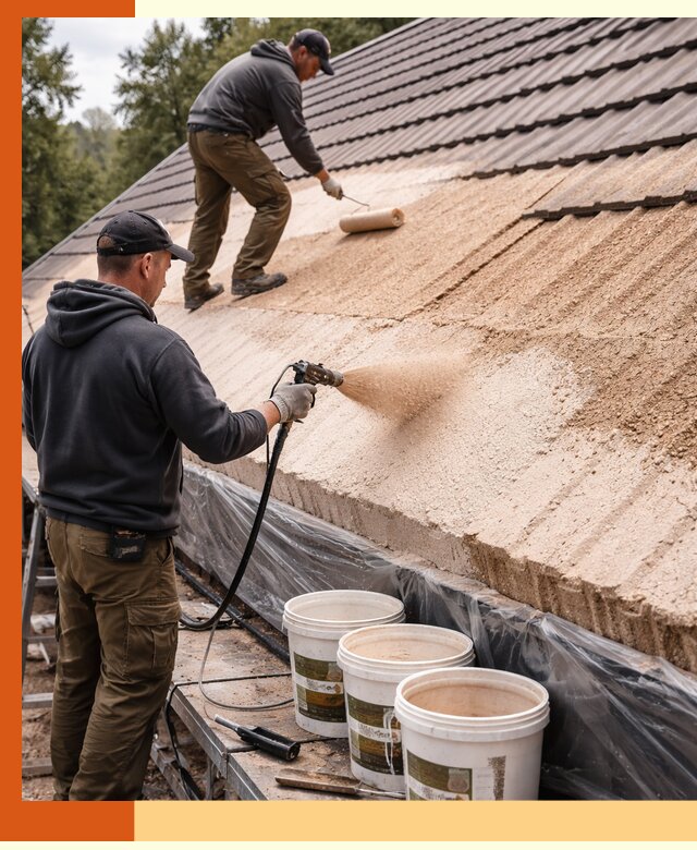 Утепление кровли жидкой пробкой в Североморске для домов и зданий