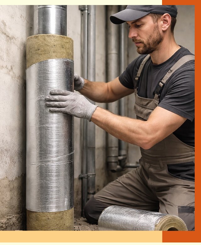 Шумоизоляция труб в Североморске от 1284 руб. — шумоподавление и звукоизоляция труб | ТепломастерСвм