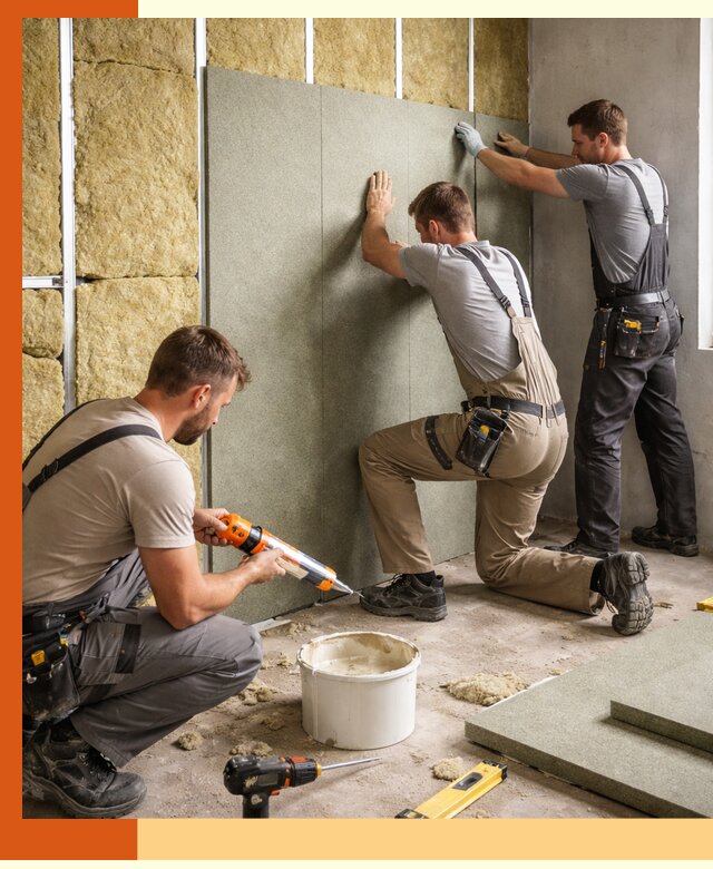 Профессиональная шумоизоляция стен в Североморске для квартир и домов