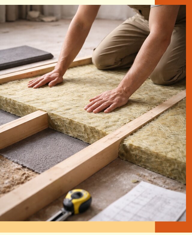 Шумоизоляция пола в Североморске от 1337 руб./м² — профессиональная звукоизоляция | ТепломастерСвм