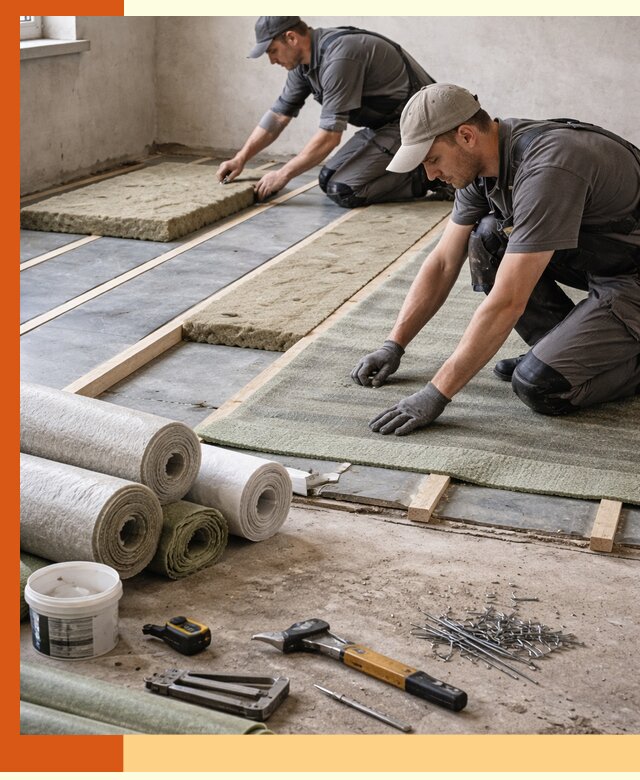 Шумоизоляция пола в Североморске — профессиональная звукоизоляция помещений