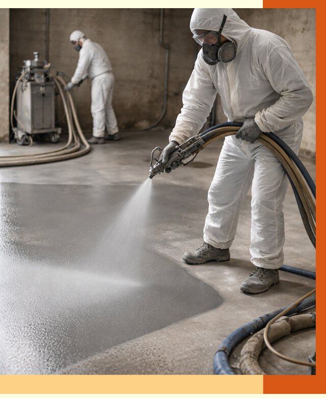 Гидроизоляция полимочевиной в Североморске от 9092 руб/м² — напыление полимерной гидроизоляции | ТепломастерСвм