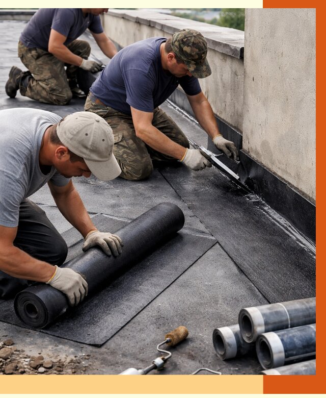 Гидроизоляция кровли в Североморске от 4814 руб. — профессиональная гидроизоляция крыши | ТепломастерСвм