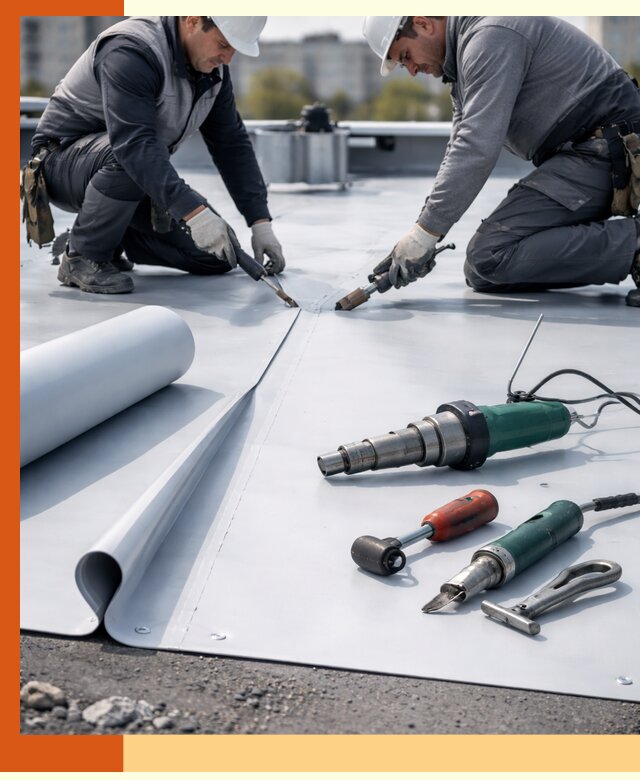 Гидроизоляция мембранной кровли в Североморске: монтаж и ремонт быстро