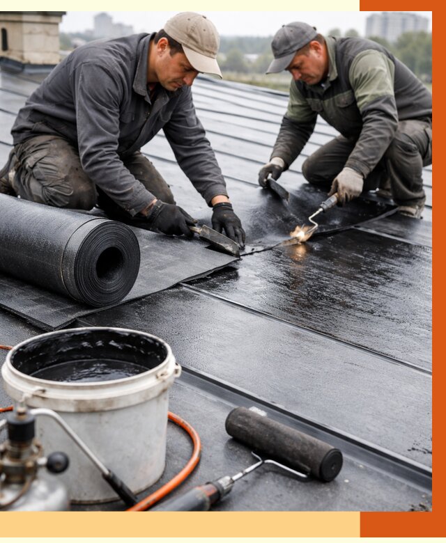 Гидроизоляция фальцевой кровли в Североморске от 8023 руб. под ключ | ТепломастерСвм