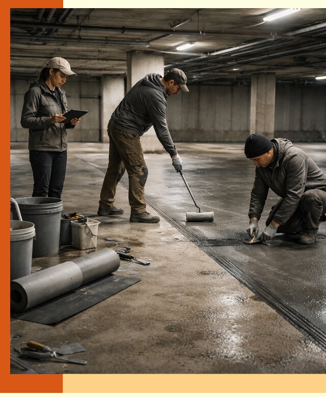 Гидроизоляция паркинга в Североморске: качественная защита зданий