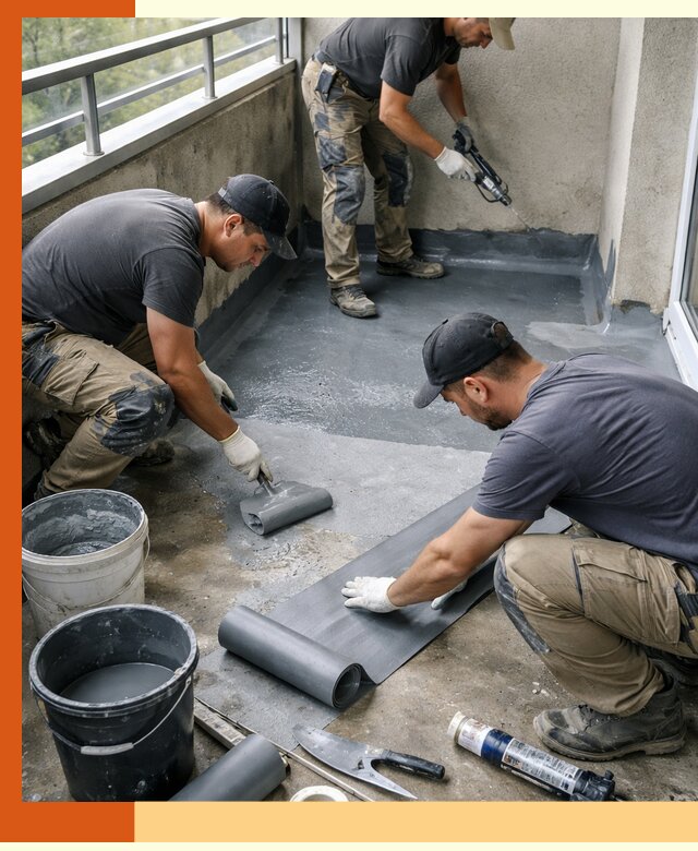 Гидроизоляция балкона в Североморске: надежная защита от протечек