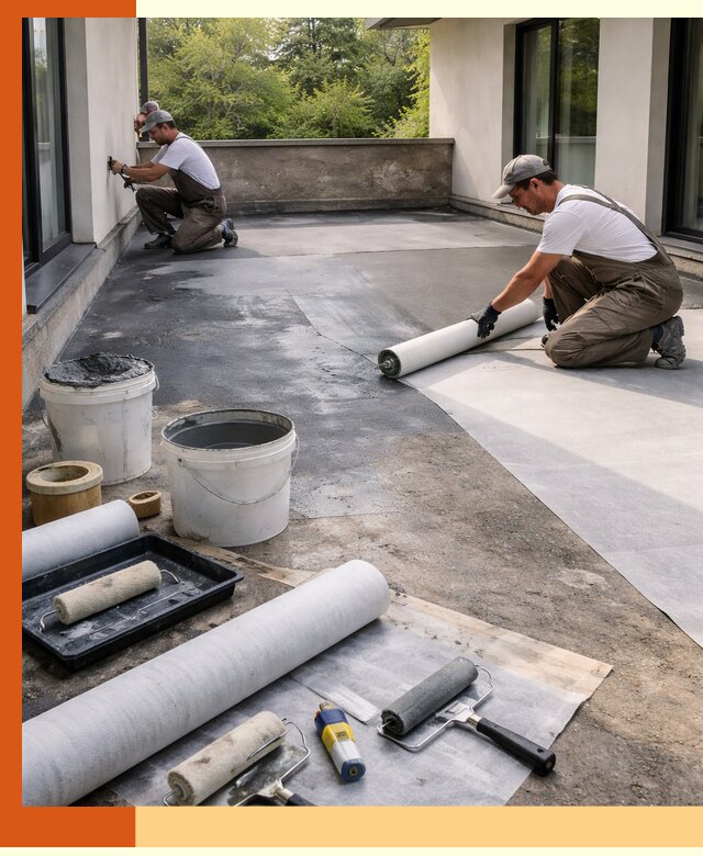 Гидроизоляция террасы в Североморске — надежная защита от влаги и протечек