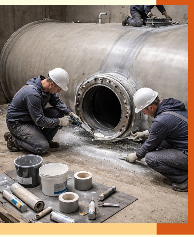 Гидроизоляция резервуара с топливом в Североморске от 80228 руб. под ключ | ТепломастерСвм