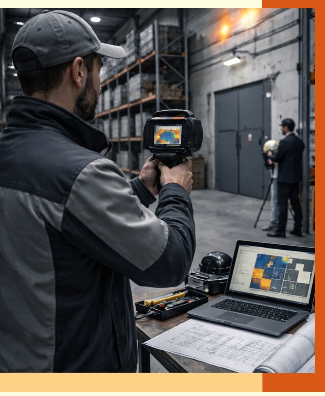 Тепловизионное обследование склада в Североморске от 6953 руб. | ТепломастерСвм