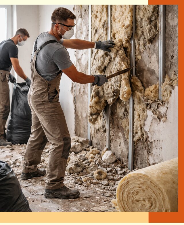 Демонтаж старого утеплителя в Североморске от 3744 руб. — работы под ключ | ТепломастерСвм