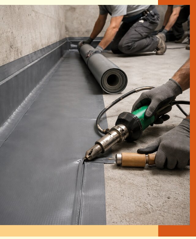 Монтаж гидроизоляционной мембраны в Североморске от 1064 руб/м2 | ТепломастерСвм