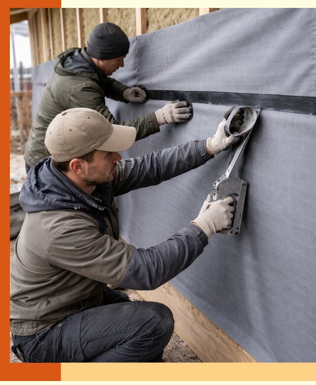 Монтаж ветроизоляции зданий и конструкций в Североморске