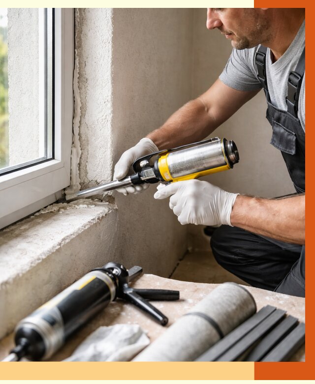 Герметизация стыков и примыканий в Североморске от 1284 руб. под ключ | ТепломастерСвм