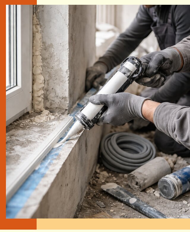 Герметизация стыков и примыканий зданий в Североморске